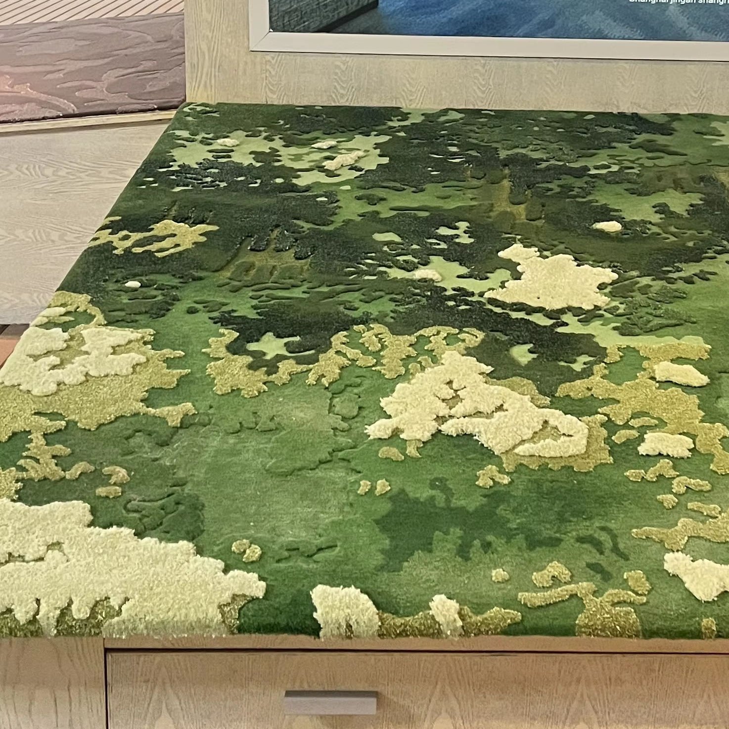 Modern Handmade New Zealand Wool Carpet High-End Minimalist Home Carpet for Living Room and Bedroom Washable Luxury Rugs